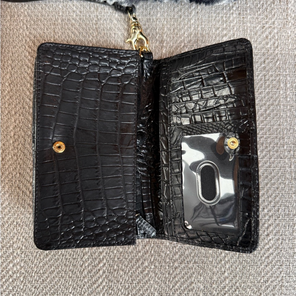 Brahmin Black and Gray Fur Shoulder Bag - Picture 6 of 7